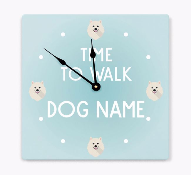Time To Walk...: Personalized {breedFullName} Wall Clock